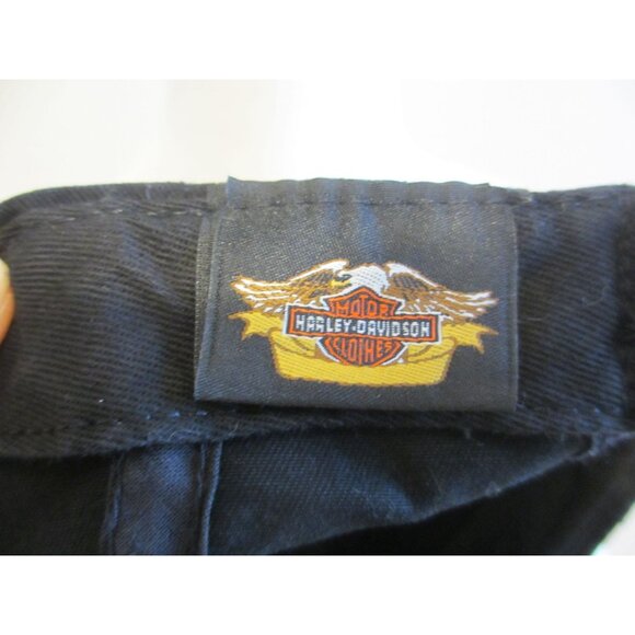 Harley-Davidson Black 100 Years Of Great Motorcycles Baseball Cap W/ Adjustable - Picture 3 of 3